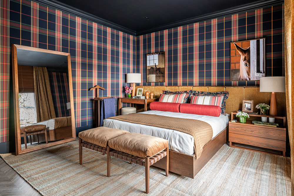 Banquetas aos pés da cama: estilo, apoio e equilíbrio